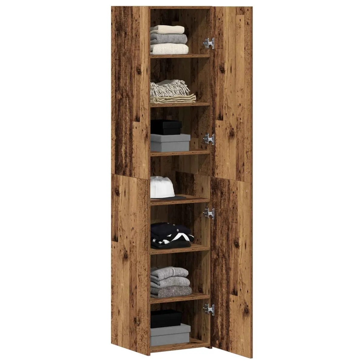 Highboard Old Wood Sideboard Buffet Cabinet Tall Storage Cupboard 185cm
