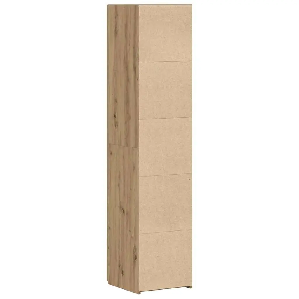 Highboard Storage Cabinet Brown Engineered Wood 40x42.5x185cm Minimalist Tall Profile