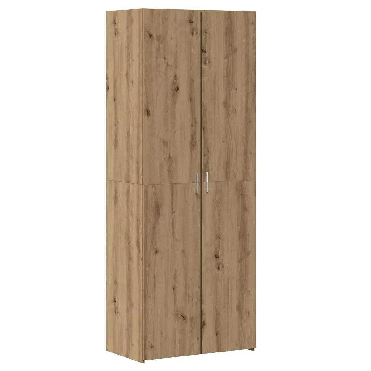 Brown Engineered Wood Highboard Storage Cabinet 70x42.5x185cm Modern Sideboard