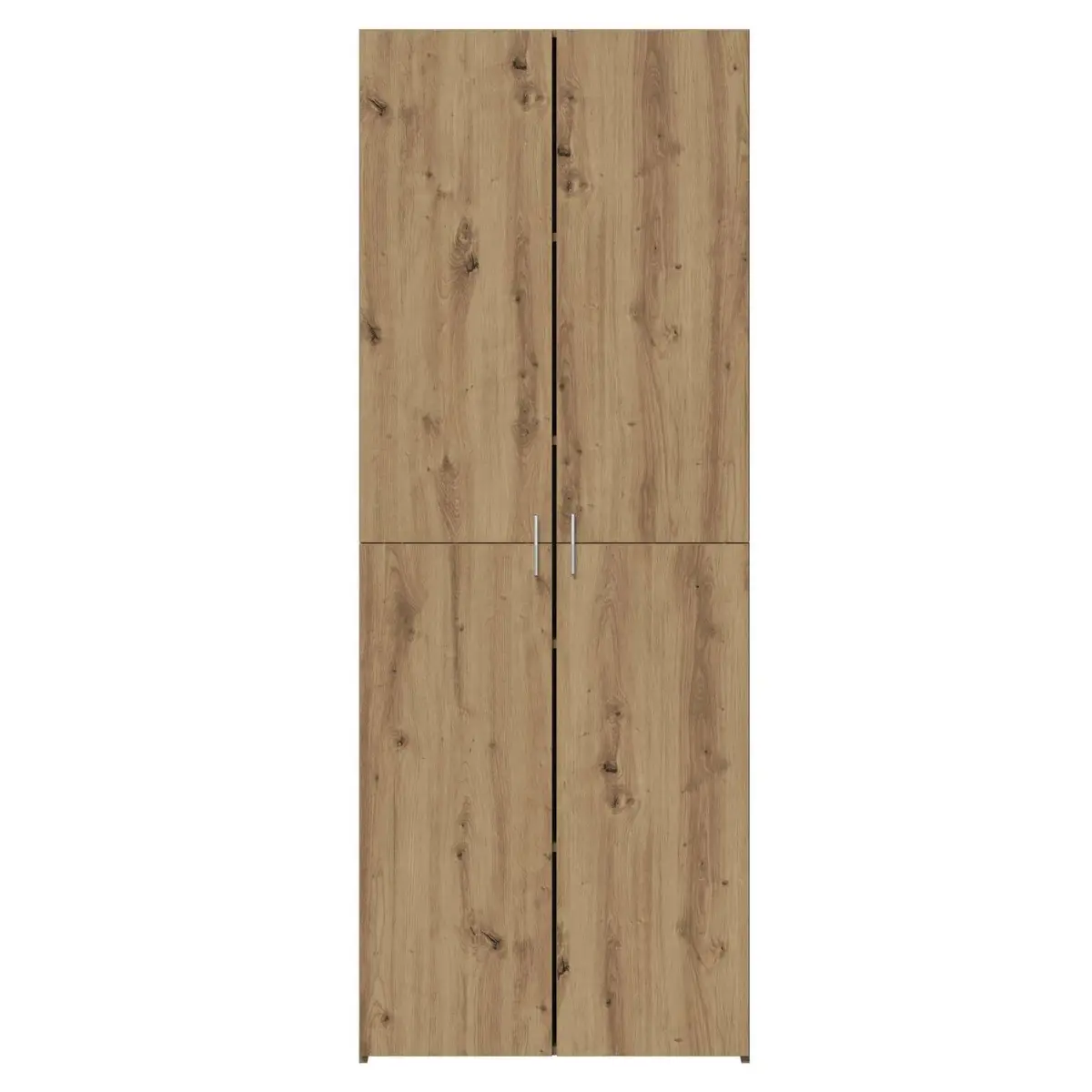 Brown Engineered Wood Highboard Storage Cabinet 70x42.5x185cm Modern Sideboard