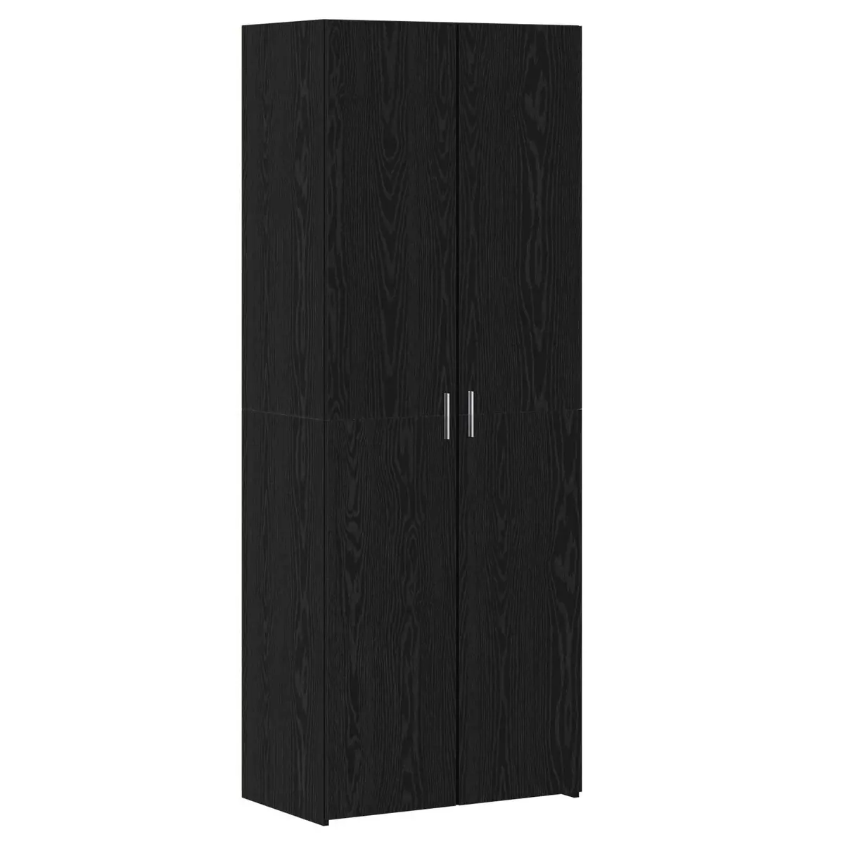 Highboard Buffet Cabinet Black Oak Sideboard Dining Room Storage 70x42.5x185cm