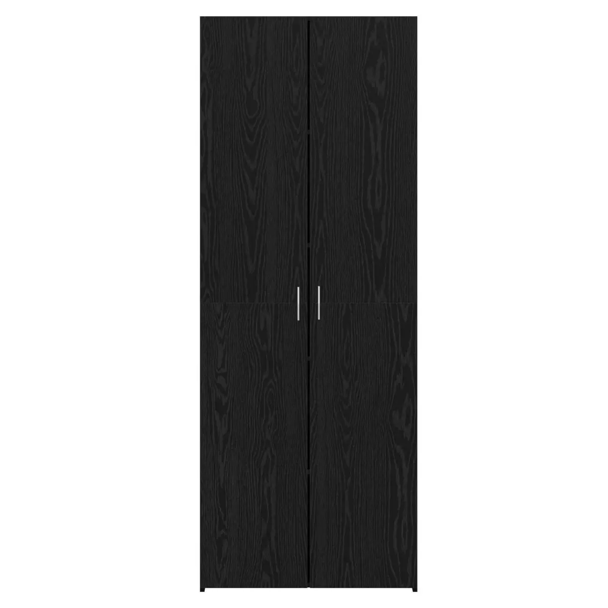Highboard Buffet Cabinet Black Oak Sideboard Dining Room Storage 70x42.5x185cm