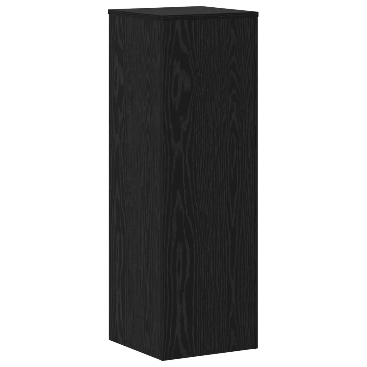 Plant Stand Engineered Wood 33 x 33 x 100 cm Black 2 Pieces Indoor Outdoor Garden Display