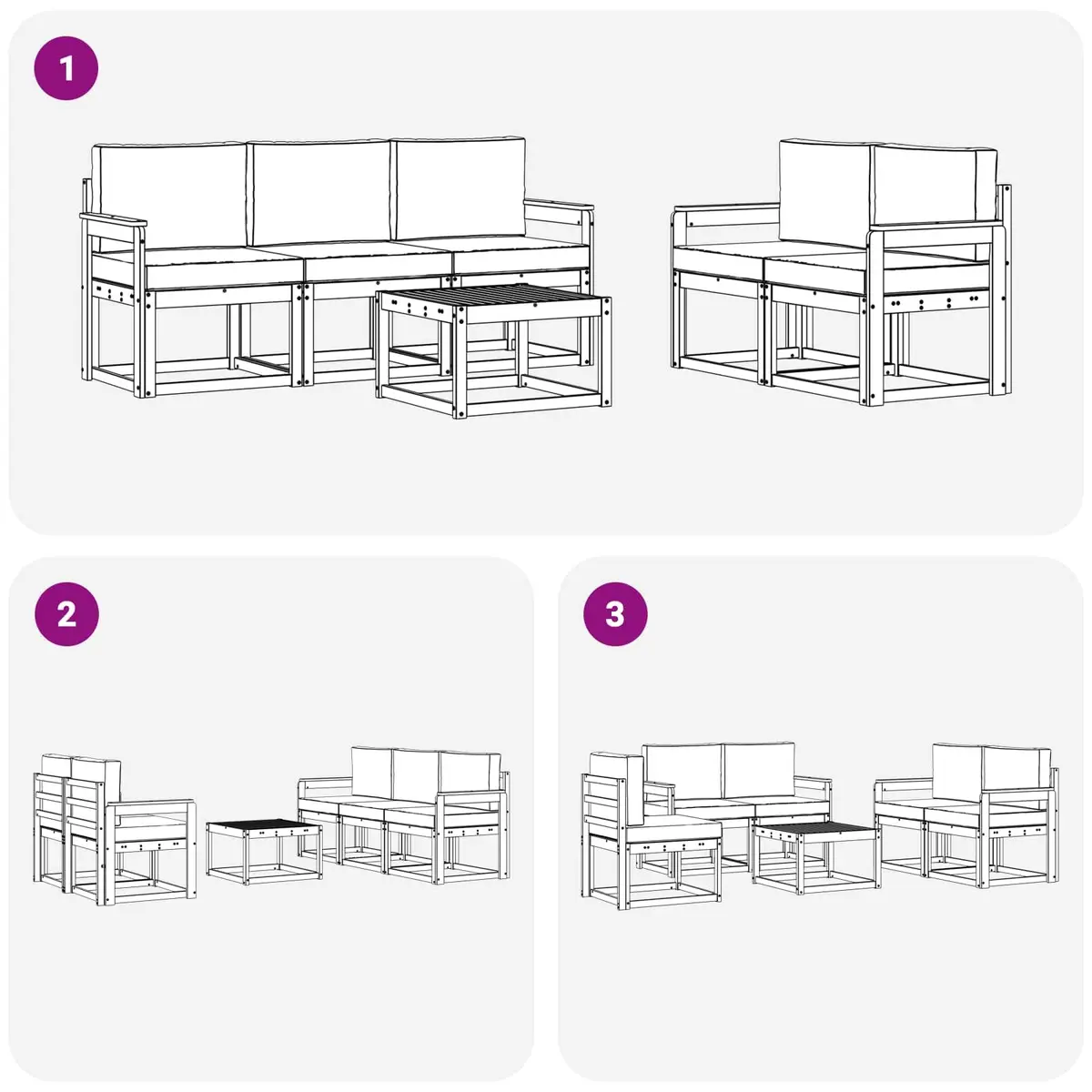 Outdoor Sofa Set for Various Home Spaces