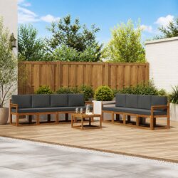 9 Piece Outdoor Sectional Sofa for Gatherings