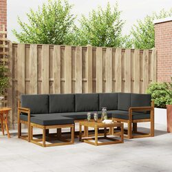Practical 7-Piece Modular Sofa Set for Outdoor Spaces