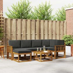 Practical 7-Piece Outdoor Sofa Set for Relaxation and Hosting
