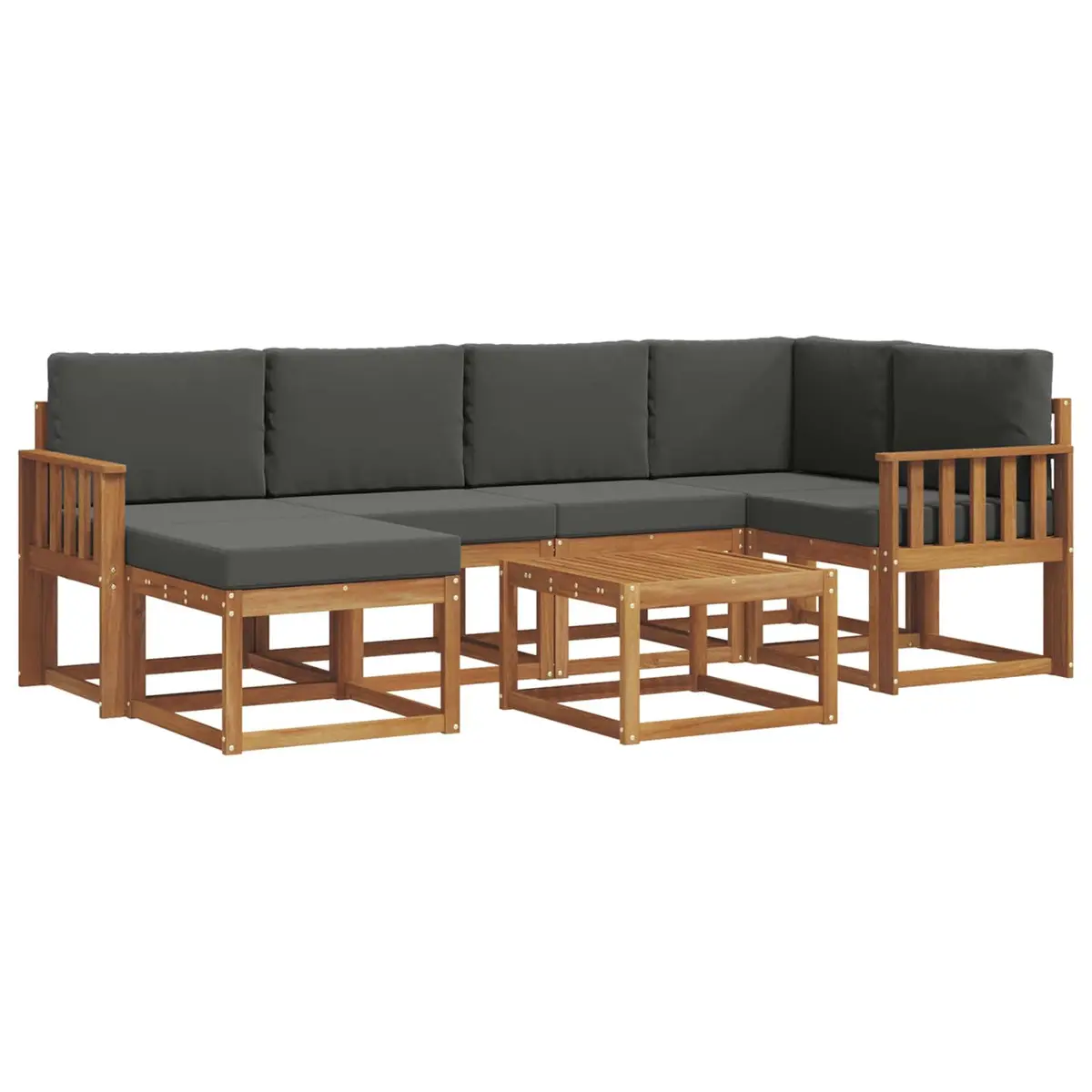 7-Piece Outdoor Sofa Set for Relaxation and Hosting