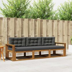 3-Piece Outdoor Sofa Set for Garden and Patio