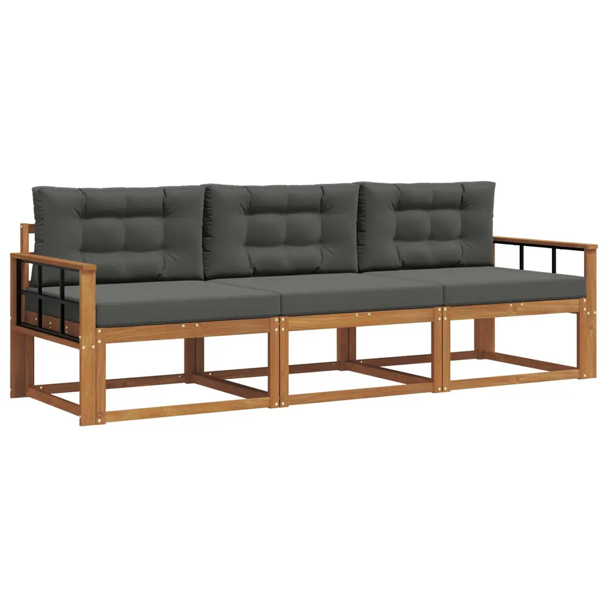 Outdoor Sofa Set 3 Piece Modular Garden Patio Sectional Lounge Furniture