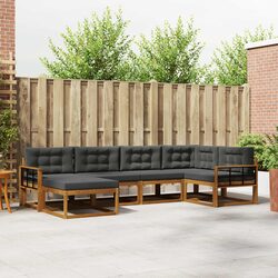 Practical 6 Piece Modular Sofa Set for Outdoor Spaces