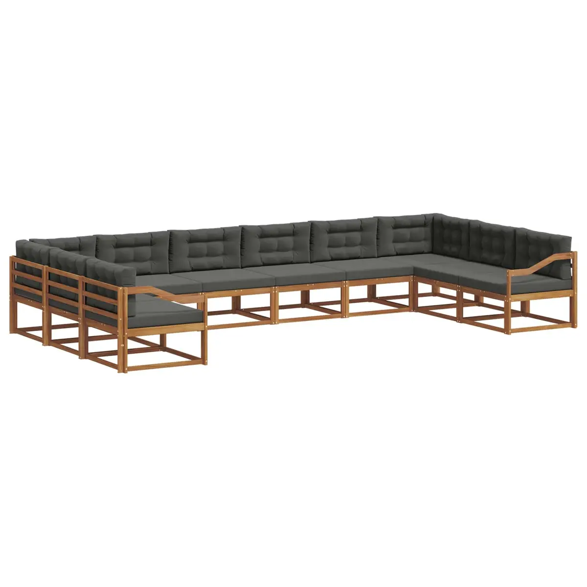 10-Piece Outdoor Sectional Sofa for Gatherings