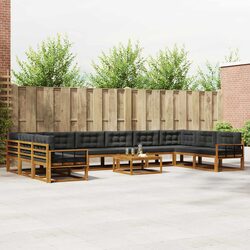Versatile 11-Piece Outdoor Sectional Sofa for Relaxing
