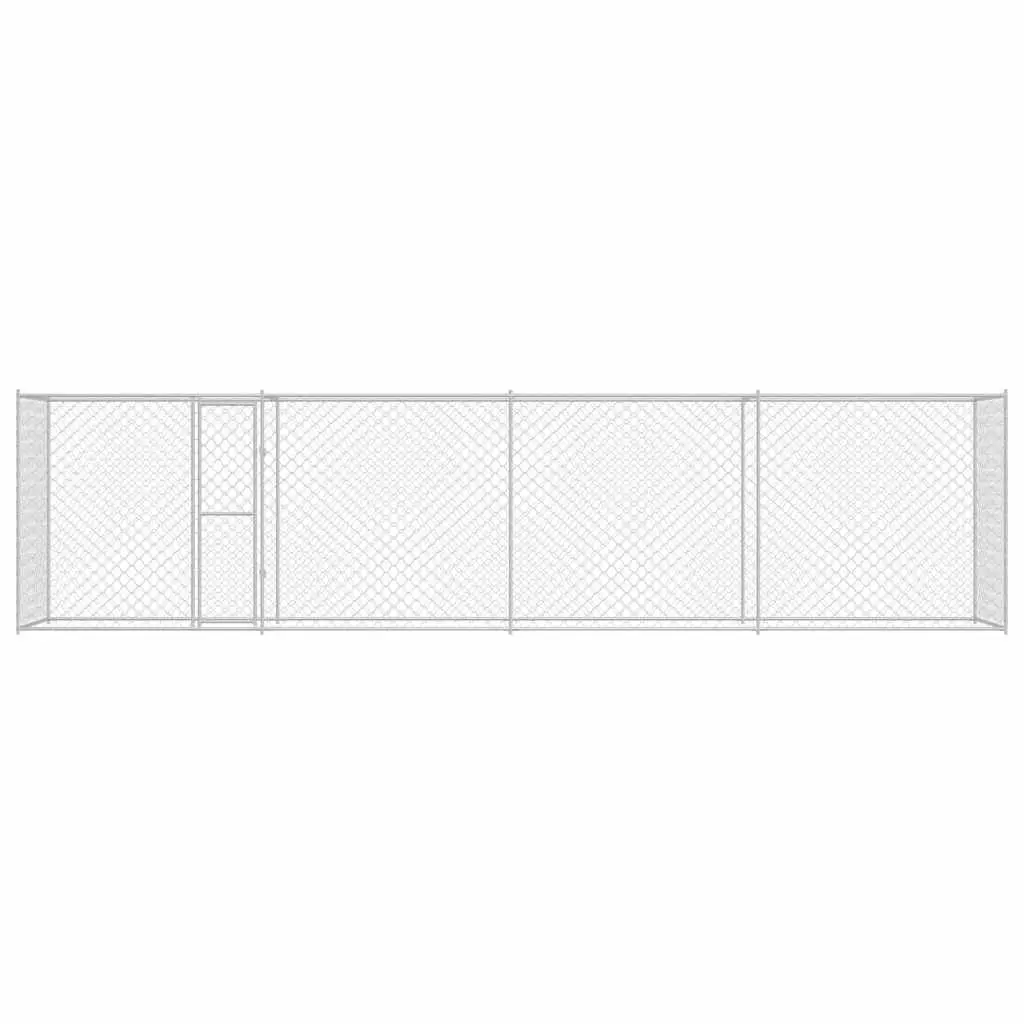 Silver Dog Cage for Large Breeds, Outdoor Use