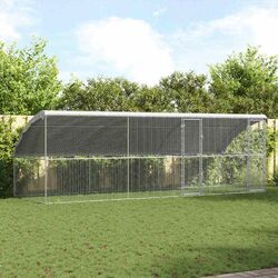 Practical Chicken Cage 3 pcs Galvanised Steel for Home Use