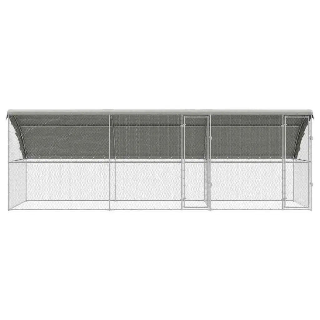 Chicken Cage 3 pcs Galvanised Steel for Home Use
