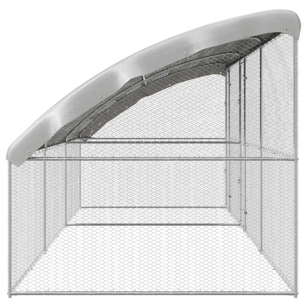 Chicken Cage 3 pcs Galvanised Steel for Home Use