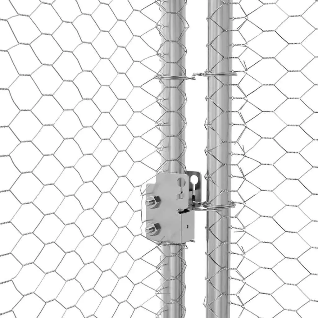 Chicken Cage 3 pcs Galvanised Steel for Home Use