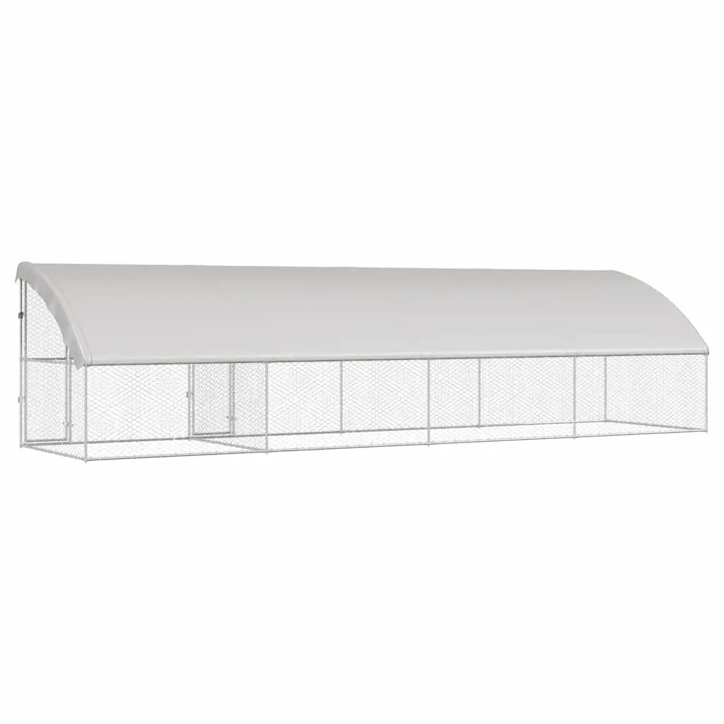 4-Piece Dog Kennel 8 x 2 x 2 m for Home Use