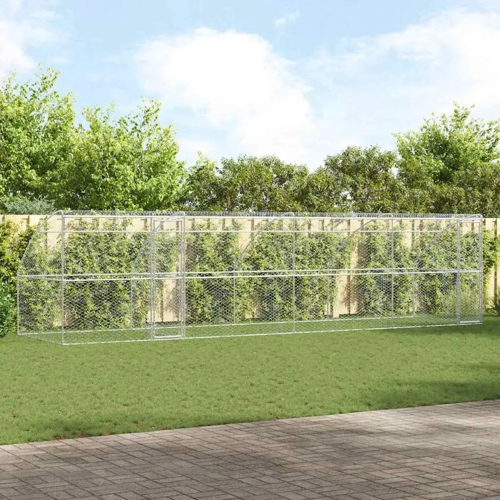 4-Panel Dog Kennel for Garden Use