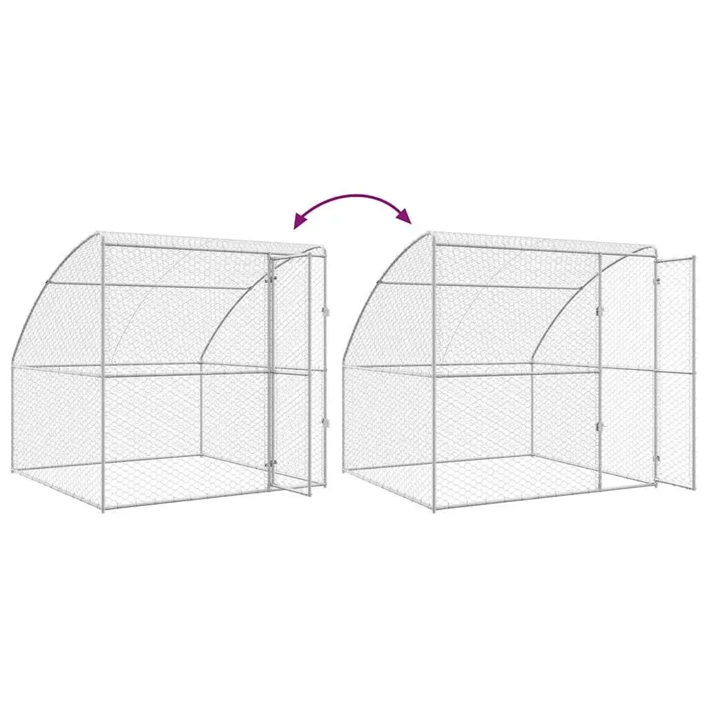 4-Panel Dog Kennel for Garden Use