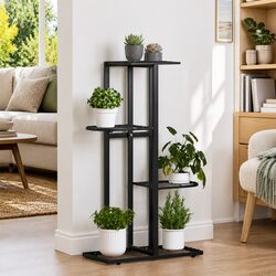 Functional 4-Tier Plant Stand for Home Organization