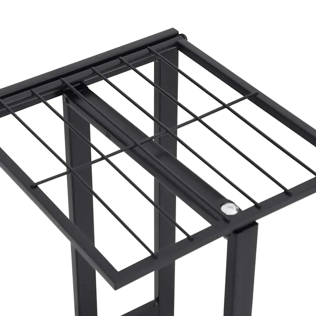 5-Tier Metal Plant Stand Display Rack 43x22x98cm Black