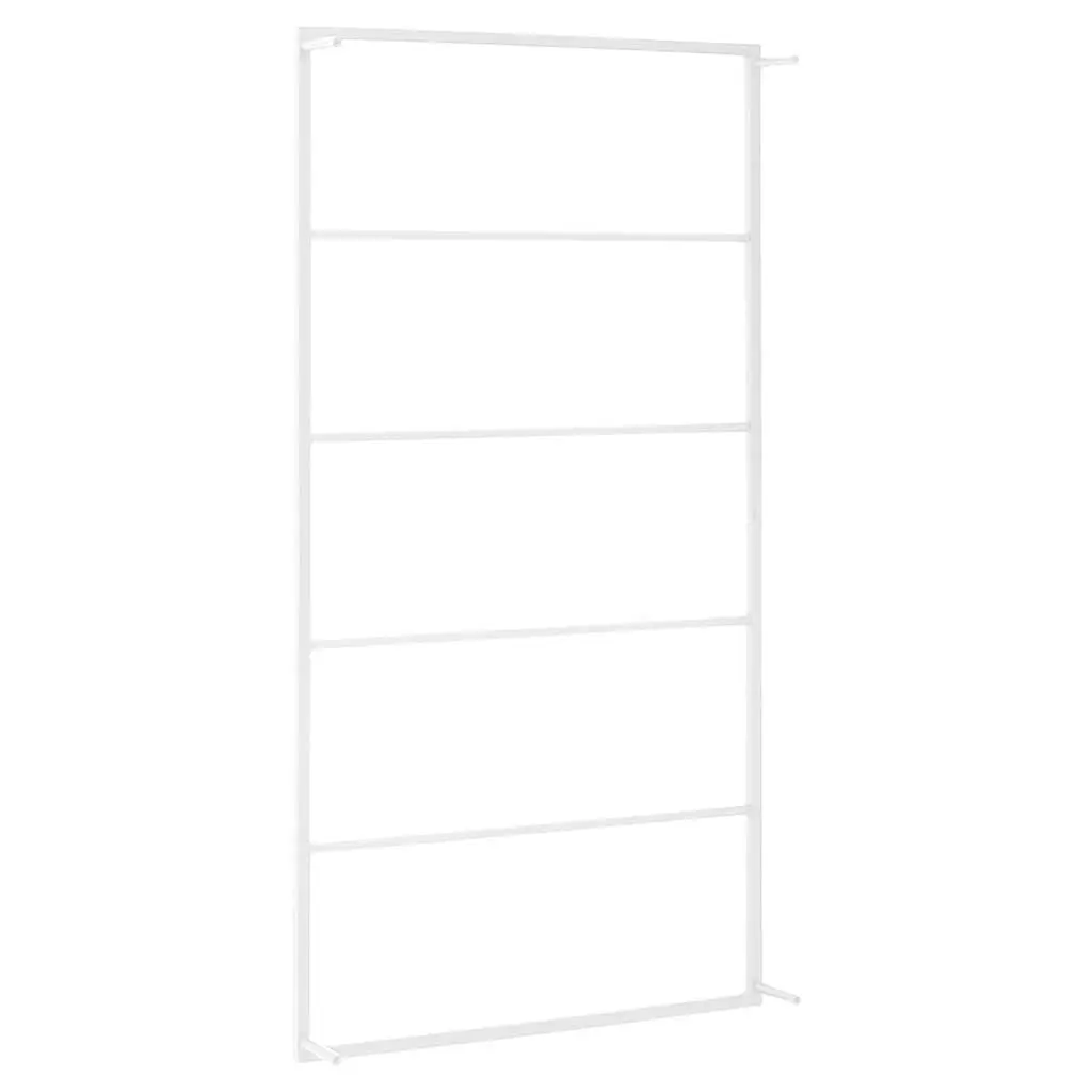 Towel Rack Steel Wall Mount 60cm x 10cm x 116cm White