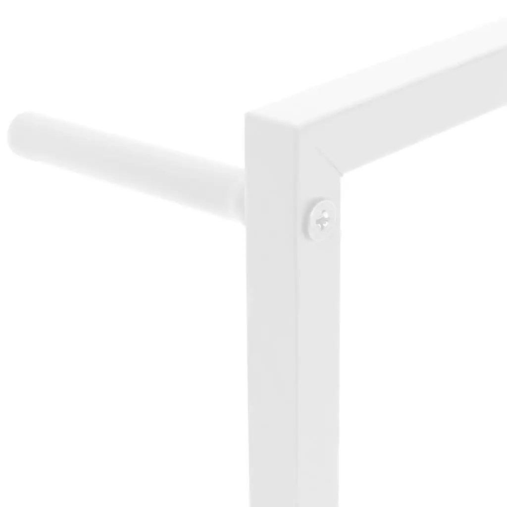 Towel Rack Steel Wall Mount 60cm x 10cm x 116cm White