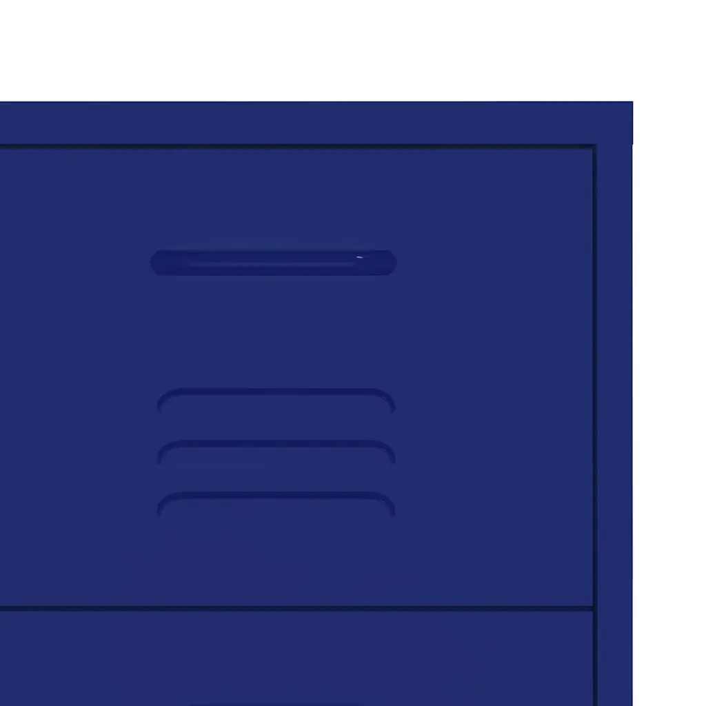 Storage Cabinet Steel 80L x 35W x 101.5H cm 6 Drawer Chest Navy Blue Organiser Bedroom Living Room Furniture