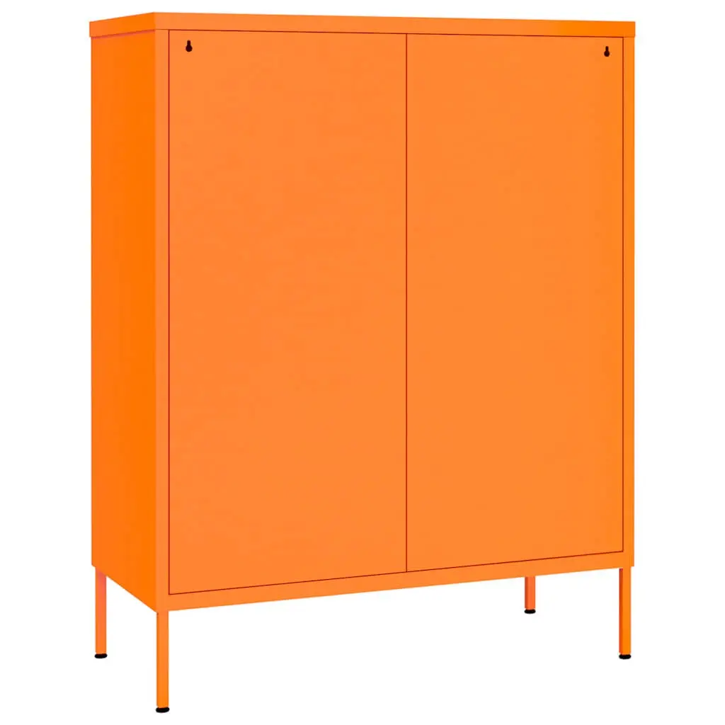 Orange Steel Storage Cabinet Unit 6 Drawer Organizer 80x35x1015cm