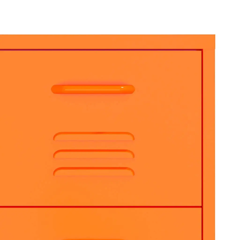 Orange Steel Storage Cabinet Unit 6 Drawer Organizer 80x35x1015cm