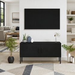 Black TV Cabinet for Home Organization