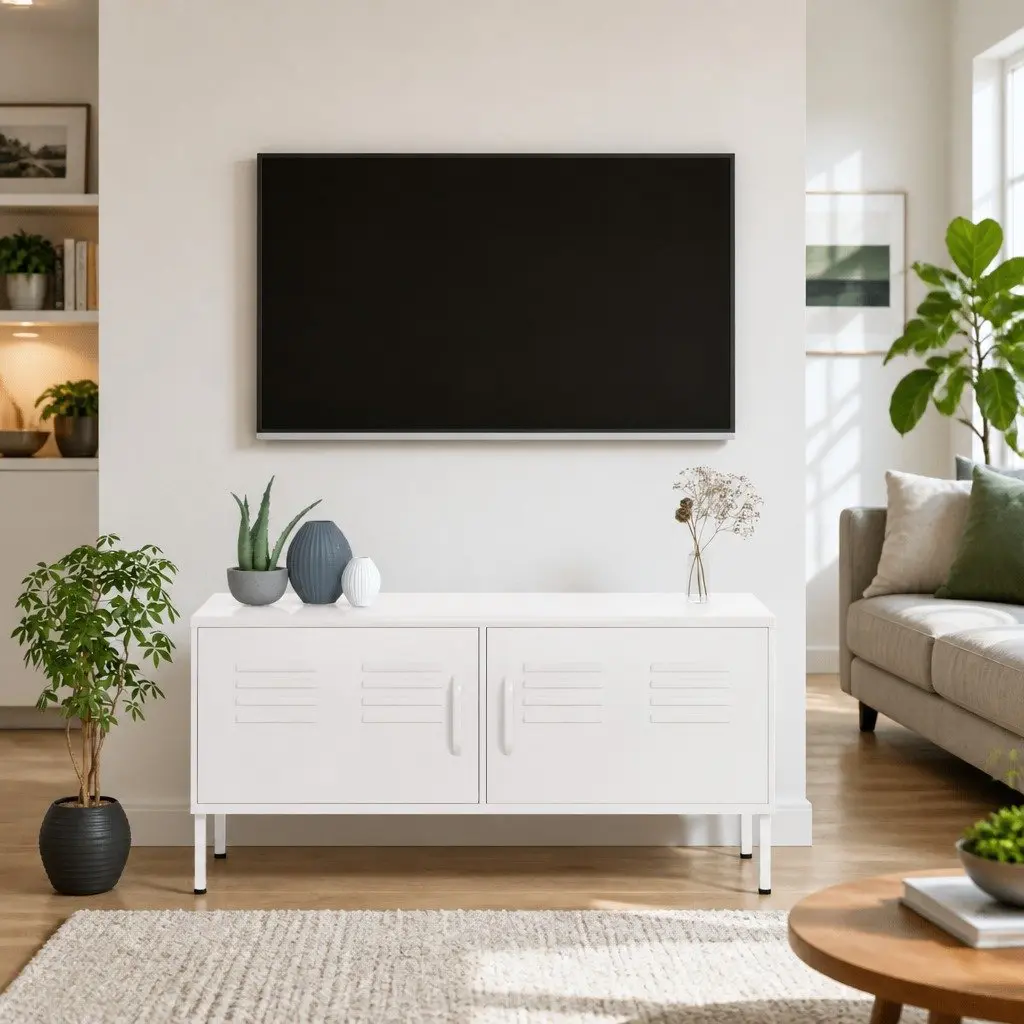 White TV Cabinet for Home Entertainment