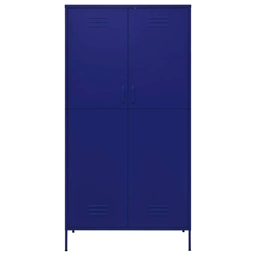 Blue Steel Wardrobe Cabinet for Home Use