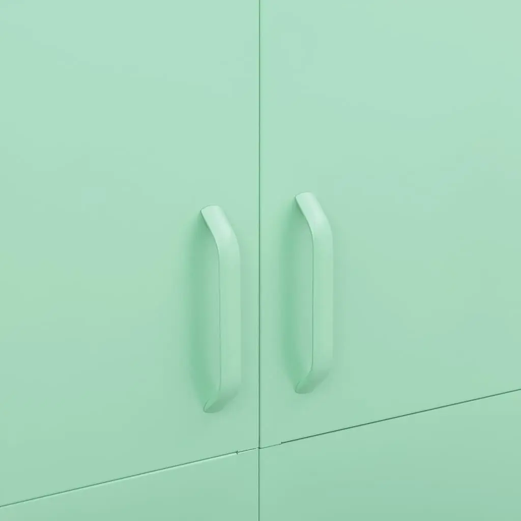 Wardrobe Cabinet Green 90x50x180cm Steel Storage Cupboard Clothing Organiser