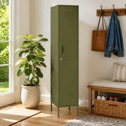 Functional Green Steel Locker Cabinet for Home or Office