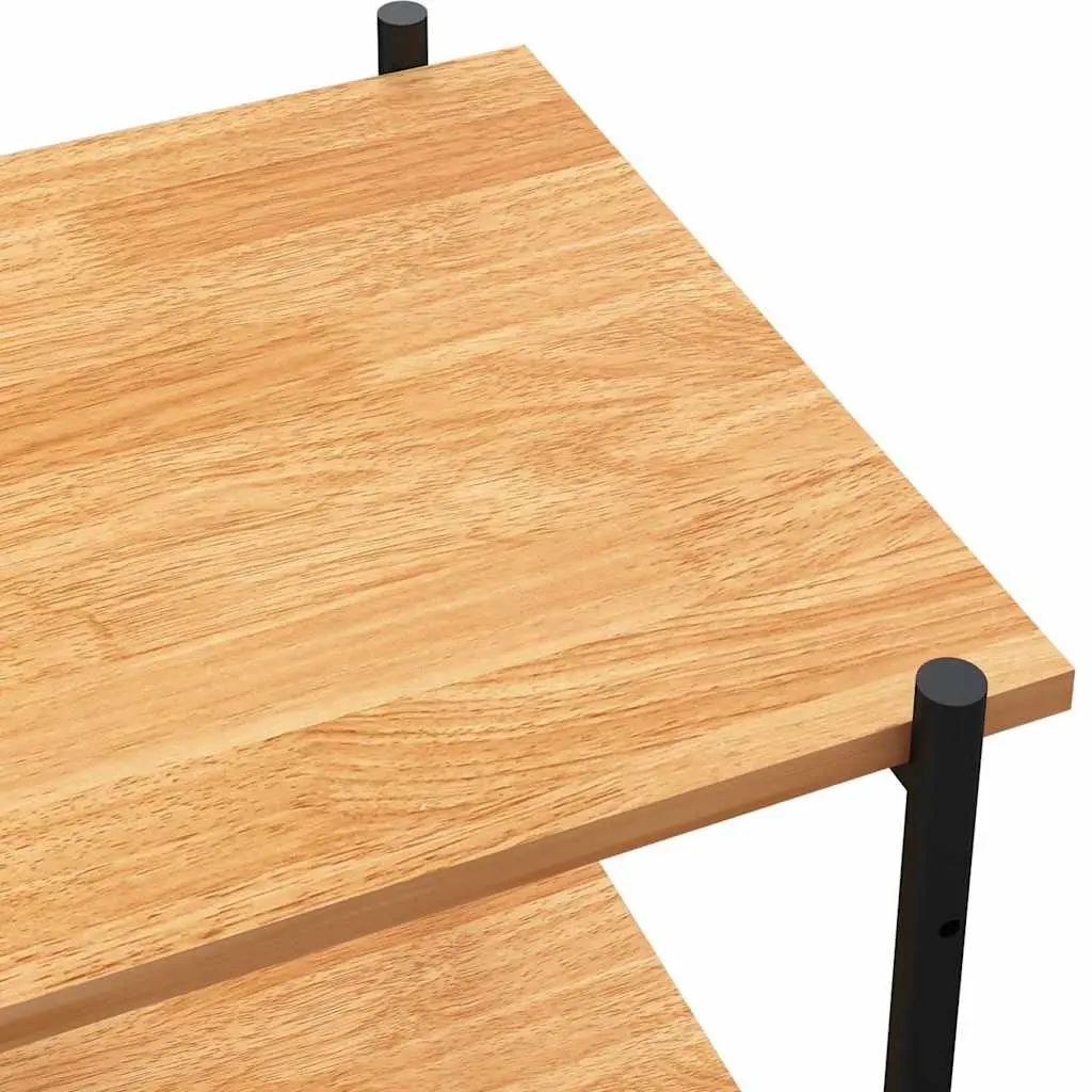 5-Tier Storage Shelf Black Oak Standing Unit Organiser for Home Office Living Room Garage