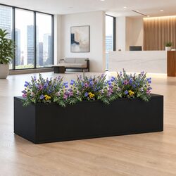 Practical Anthracite Planter for Home and Office Use