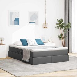 Versatile Grey Storage Bed with Mattress, Ideal for Any Room
