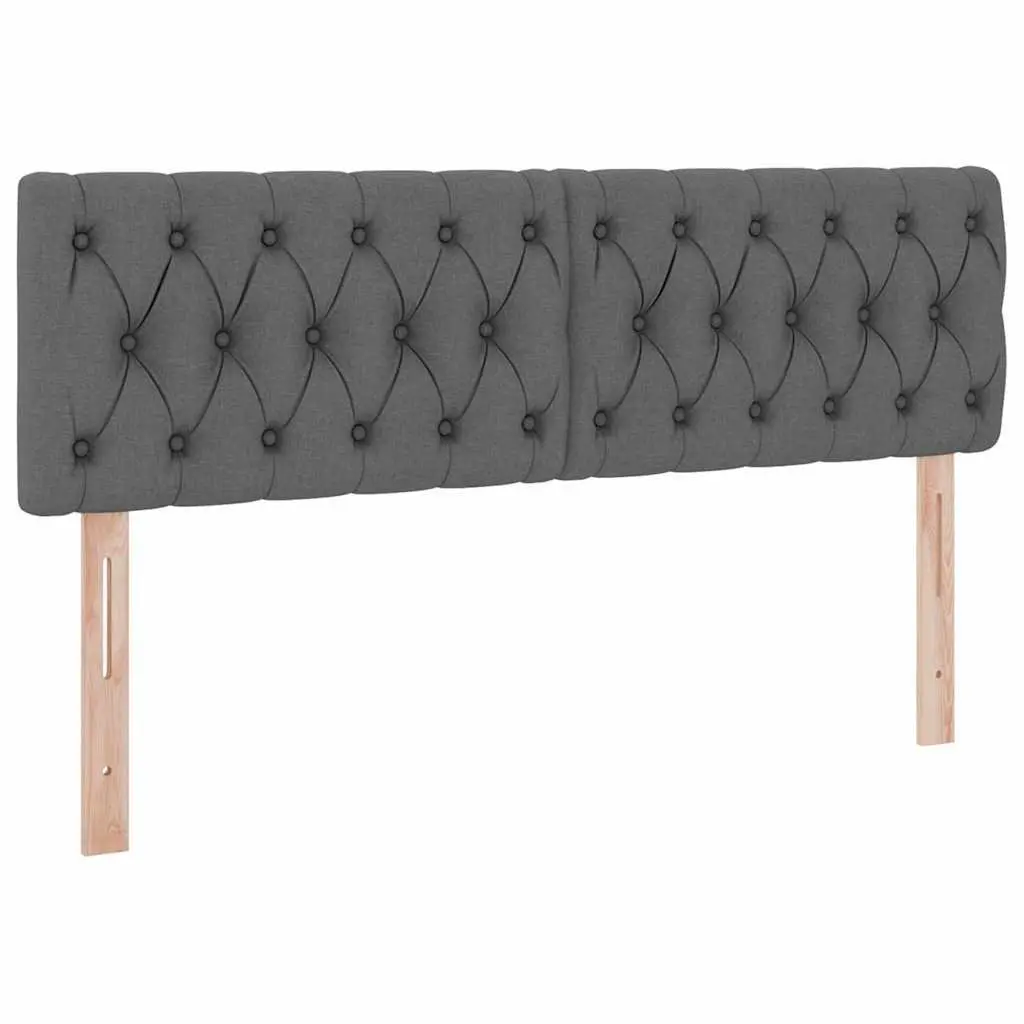 Storage Bed Dark Grey 152x203cm with Adjustable Headboard Gas Lift Under Bed Storage and Integrated LED Lighting