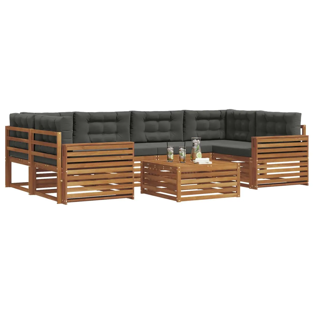 7-Piece Outdoor Sofa Set for Home Use