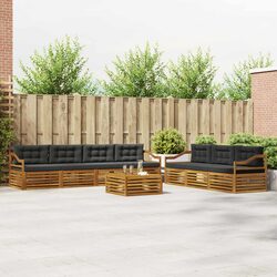 Practical 8 Piece Modular Sofa Set for Outdoor Living