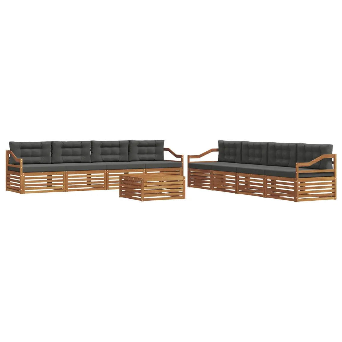 9-Piece Modular Sofa Set for Outdoor Living