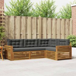 Versatile 4-Piece Outdoor Sofa Set Ideal for Gardens and Terraces