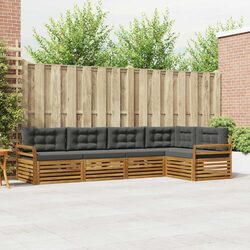 5-Piece Outdoor Sofa Set with Flexible Modular Design and Cushions