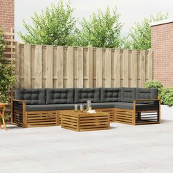 Practical 6-Piece Outdoor Sofa Set for Garden Use