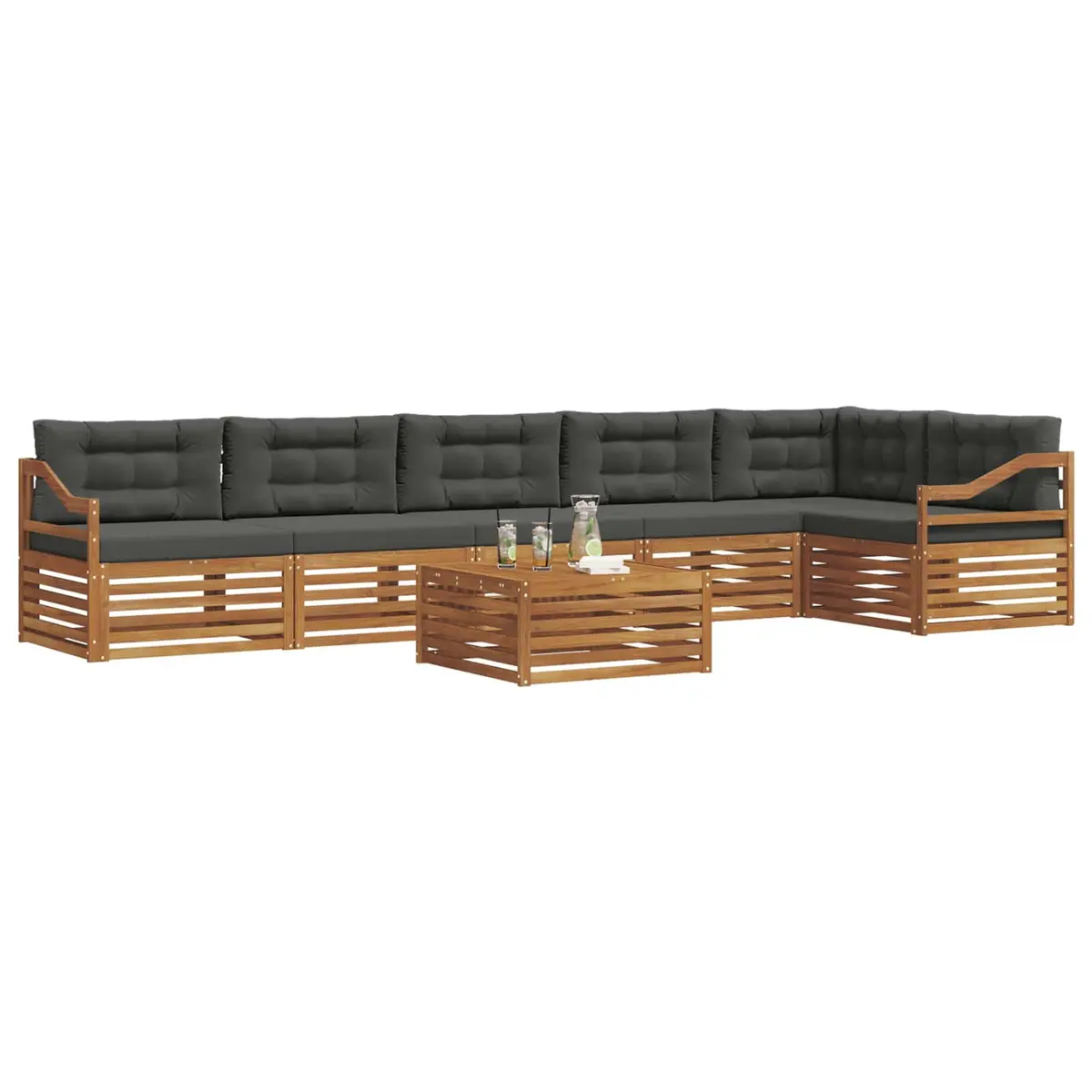 7-Piece Modular Sofa Set for Outdoor Living