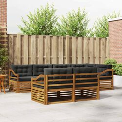 Practical 7-Piece Outdoor Sofa for Gardens and Terraces