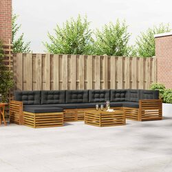 Practical 8-Piece Modular Sofa Set for Outdoor Spaces